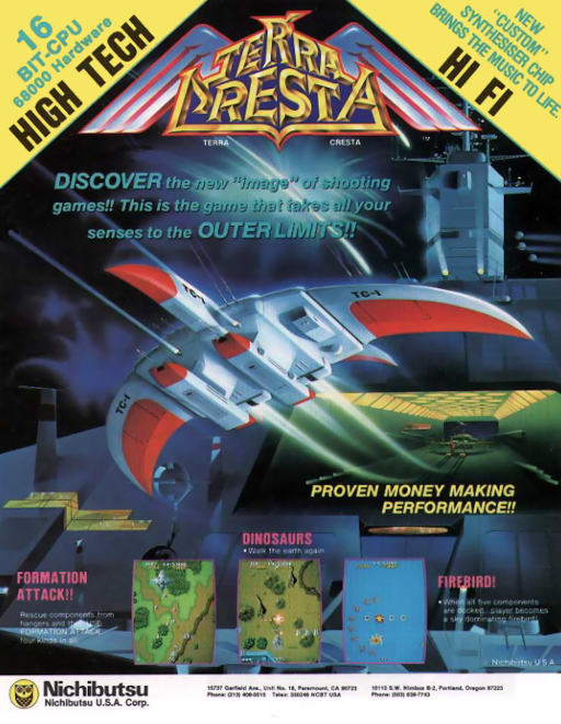 Terra Cresta (YM3526 set 1) Arcade Game Cover
